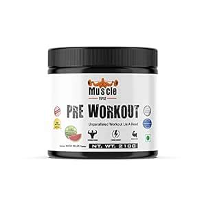 Muscle First Pre Workout Watermelon Flavor (210 Gram) : Amazon.in ...