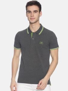 GMG Solid Men Polo Neck Grey T-Shirt - Buy GMG Solid Men Polo Neck Grey ...