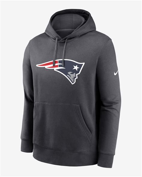 New England Patriots Club Logo Men's Nike NFL Pullover Hoodie. Nike.com