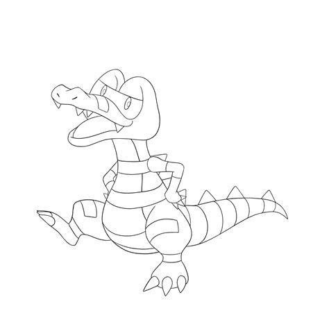 Download Krokorok Walking Sketch Wallpaper | Wallpapers.com
