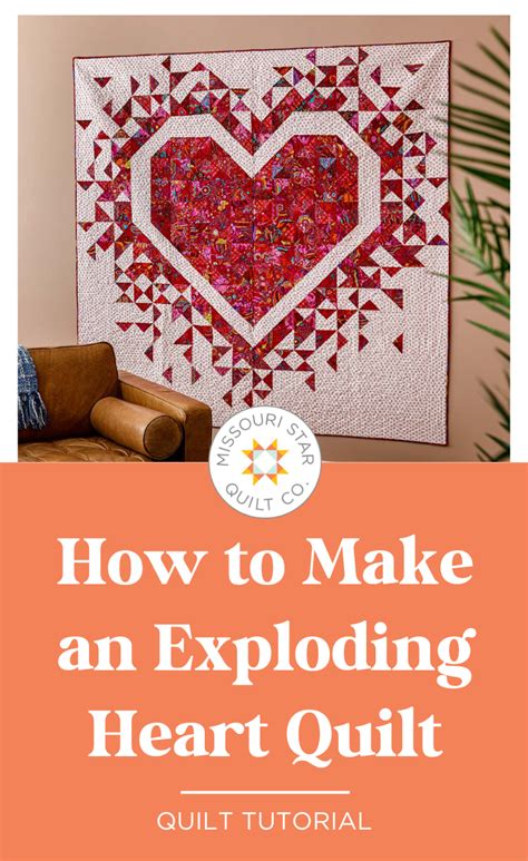 Image result for Exploding Heart Quilt Tutorial