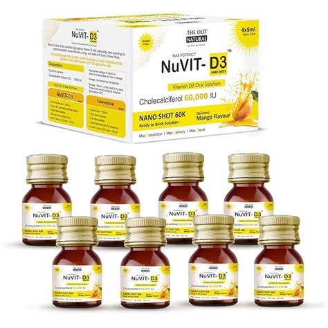 Buy The Old Natural Nuvit D3 Vitamin D3 60000 Iu I Cholecalciferol ...