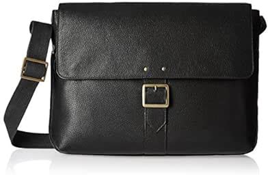 Hidesign Leather Black Messenger Bag (VESPUCCI 03-Siberia-Black ...