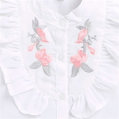 Shop Online Girls White Floral Print Blouse And Shorts Set at ₹693