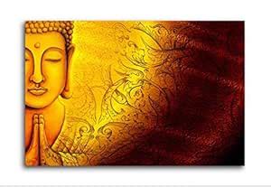 Tamatina Religious Art Canvas Painting | Golden Buddha | Buddhism Art ...