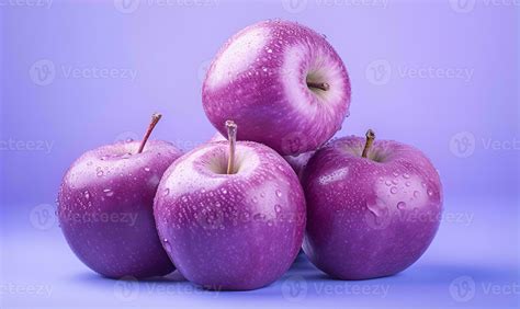 purple apple genetically engineered fruit, ai generative 30601271 Stock ...