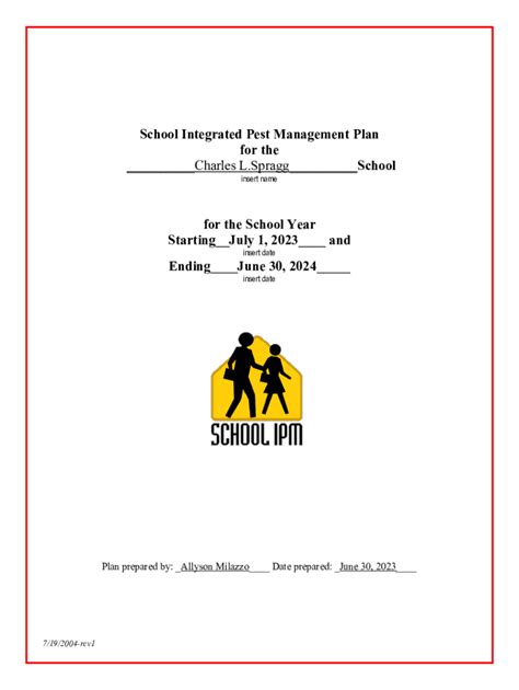 Fillable Online Fill in your integrated pest management (IPM) plan Fax ...