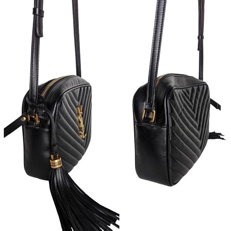Saint Laurent YSL Black Matelassé Crossbody Lou Camera Bag at 1stDibs ...