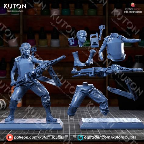 Private Vasquez (Alien) 3D Printed model 165mm (1/10 scale) - Fan Art ...