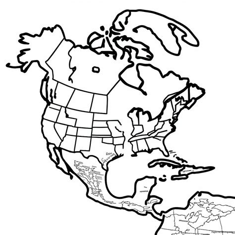 North America Coloring Pages