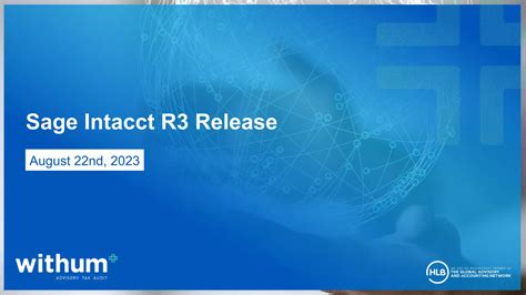 Sage Intacct R3 Release 2023 | PPTX