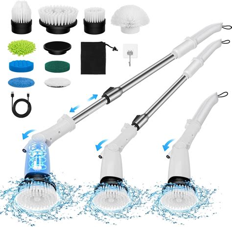 Electric Spin Scrubber, Upgrade Cordless Shower Scrubber Cordless ...