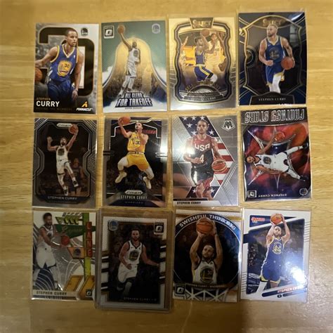Stephen Steph Curry 12 card player lot basketball sport cards warriors ...