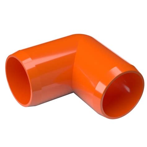 PVC Pipeworks 1-1/4-in 90-Degree PVC Elbow in Orange (4-pack) 125-90-O ...