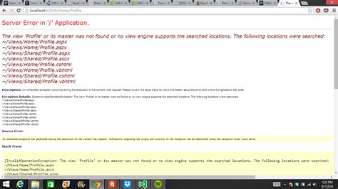 Server Error in Application Solution 的图像结果