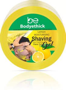 bodyethick Lemon Shaving Gel Non Foaming Clear Cut Price in India - Buy ...