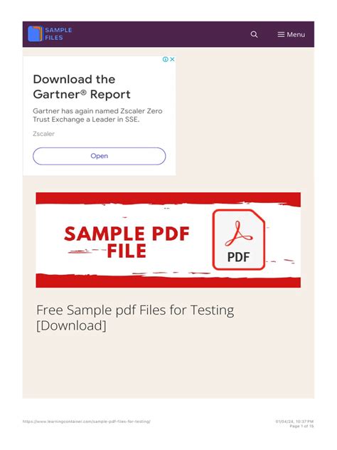 Sample PDF File for Testing 的图像结果