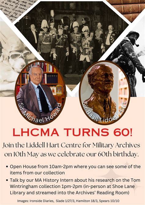 Liddell Hart Centre for Military Archives' 60th Birthday | King's ...