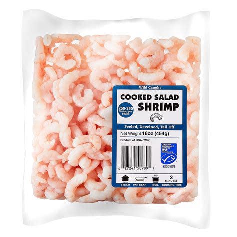 Fresh Wild Caught Cooked Salad Shrimp