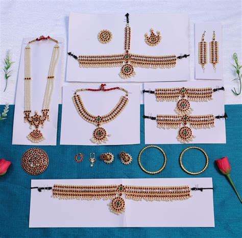 Kids Bharatanatyam Jewellery Set (5–9 Years) | Temple Style – sriman