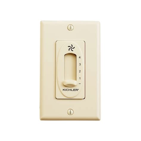 Kichler 2.75-in 4-Speed 4-Setting Ivory Plastic Indoor Wall Switch ...