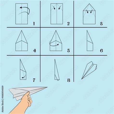 Image result for Paper Plane Tutorial Step by Step