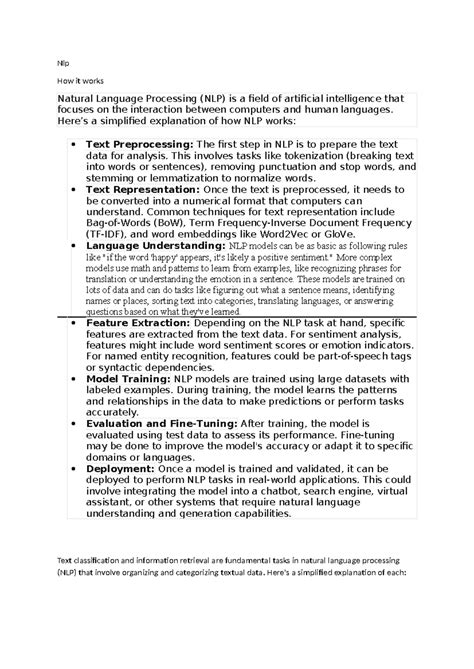 Nlp - need knowleadge - Nlp How it works Natural Language Processing ...