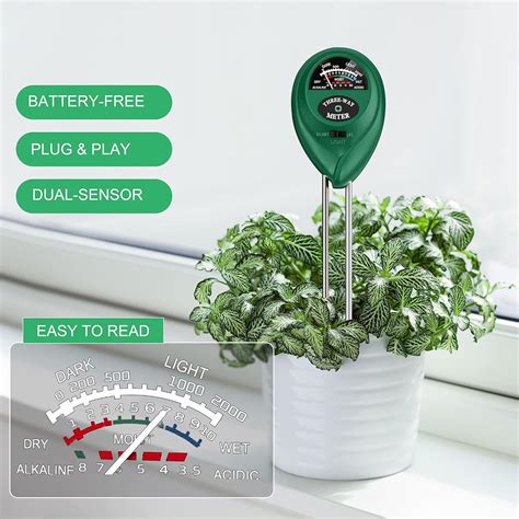 Buy Soil Moisture Meter, Moisture Meter for House Plants, 3-in-1 Soil ...
