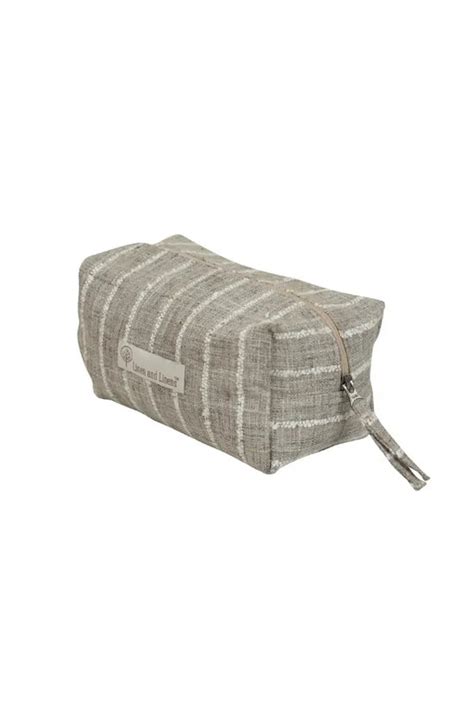 Sahara Stripe Woven Travel Kit – Linen and Linens