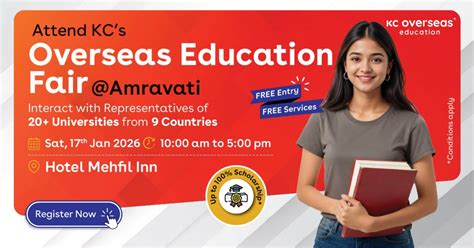 KCs Overseas Education Fair Amravati, Hotel Mehfil INN, Maltekdi ...