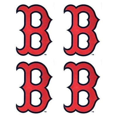 Buy A&A Global Industries 4 Boston Red Sox Team Logo Stickers Set ...