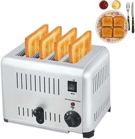 Buy THW® Toaster Commercial(4 Slice), Hamburger Bun Toaster, Extra Wide ...
