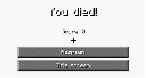 Image result for Minecraft Java Death Screen