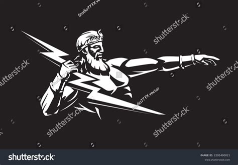 Zeus Throwing Thunderbolt