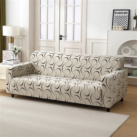 HOKIPO Polyester Blend 140Gsm Fully Covered Sofa Cover 4 Seater ...