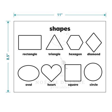 Image result for Basic Shape Learning Chart