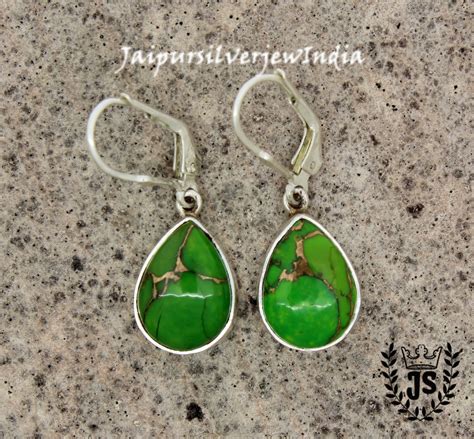 Buy Teardrop Earrings Turquoise Teardrop Earrings Pear Shape Online in ...