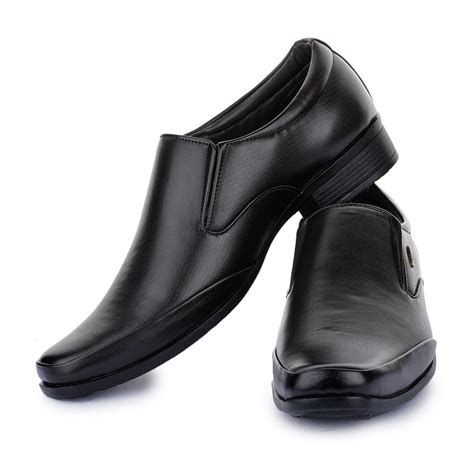 Buy Fortune (Black) Classic Loafer Shoes For Men SRGE-190 By Liberty