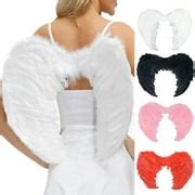 Buy Catinbow Angel Fairy Wings Costume, Feather Wings, White Black Red ...