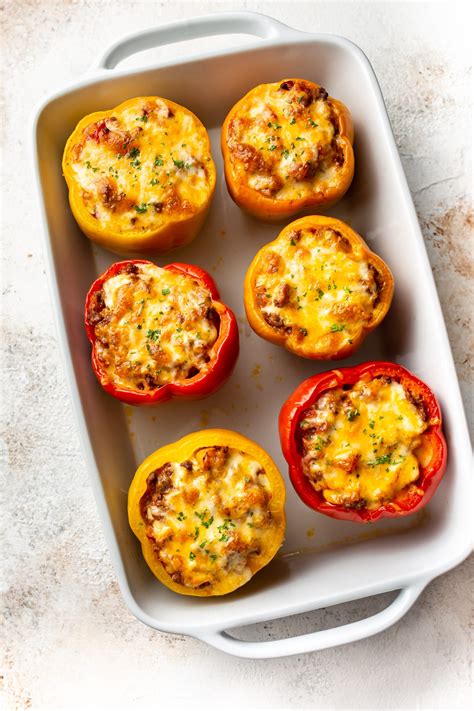 Ground Beef Stuffed Peppers • Salt & Lavender
