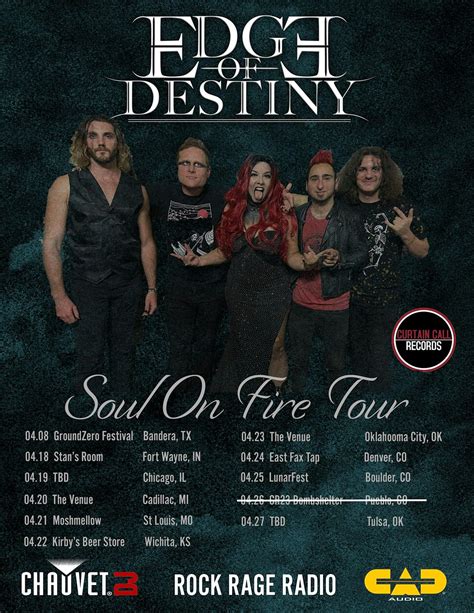 Edge of Destiny Soul On Fire Tour w/Left on Red, 3359 S Jefferson Ave ...