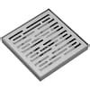 BWE 6 In. Square Stainless Steel Shower Drain with Slot Pattern Drain ...