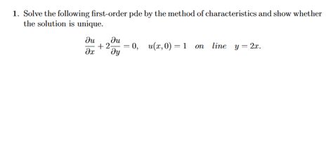 First Order PDE Solutions 的图像结果
