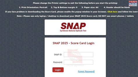 SNAP result 2025: Scorecards released at snaptet.org