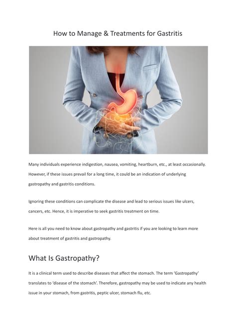PPT - How to Manage & Treatments For gastritis PowerPoint Presentation - ID:12511857