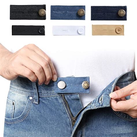 Denim Waist Extenders for Men and Women(6 Pack), Adjustable Waistband ...