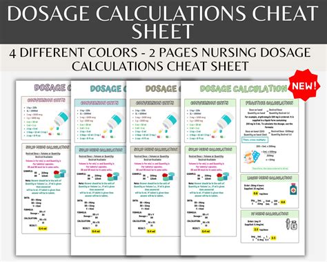 Dosage Calculation Conversions