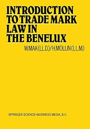 Buy Introduction to Trade Mark Law in the Benelux Book Online at Low ...