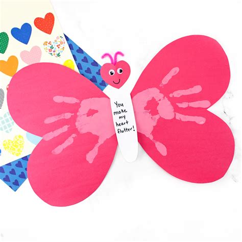 Pink Handprint Heart