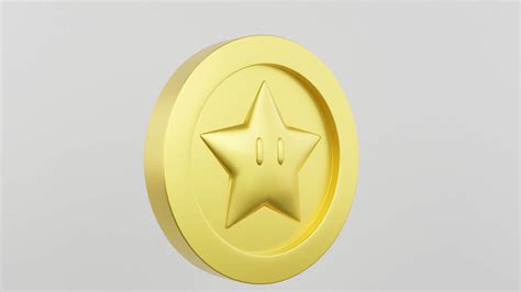 Star Coin From Super Mario Games - 3D Model by clickdamn